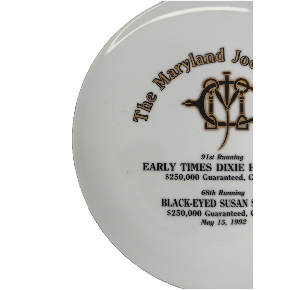 Jocky Club Plate Early Times Dixie Handicap/ Black-Eyed Susan Stakes Collector - Picture 3 of 8